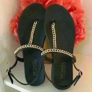 Michael Shannon NWOT…T-Strap w/Chain Detail..Size 9 Cute little sandals.